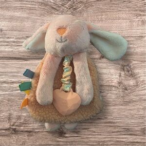 Itzy Lovey Pink Bunny Plush Toy & Teether – Very Good Condition